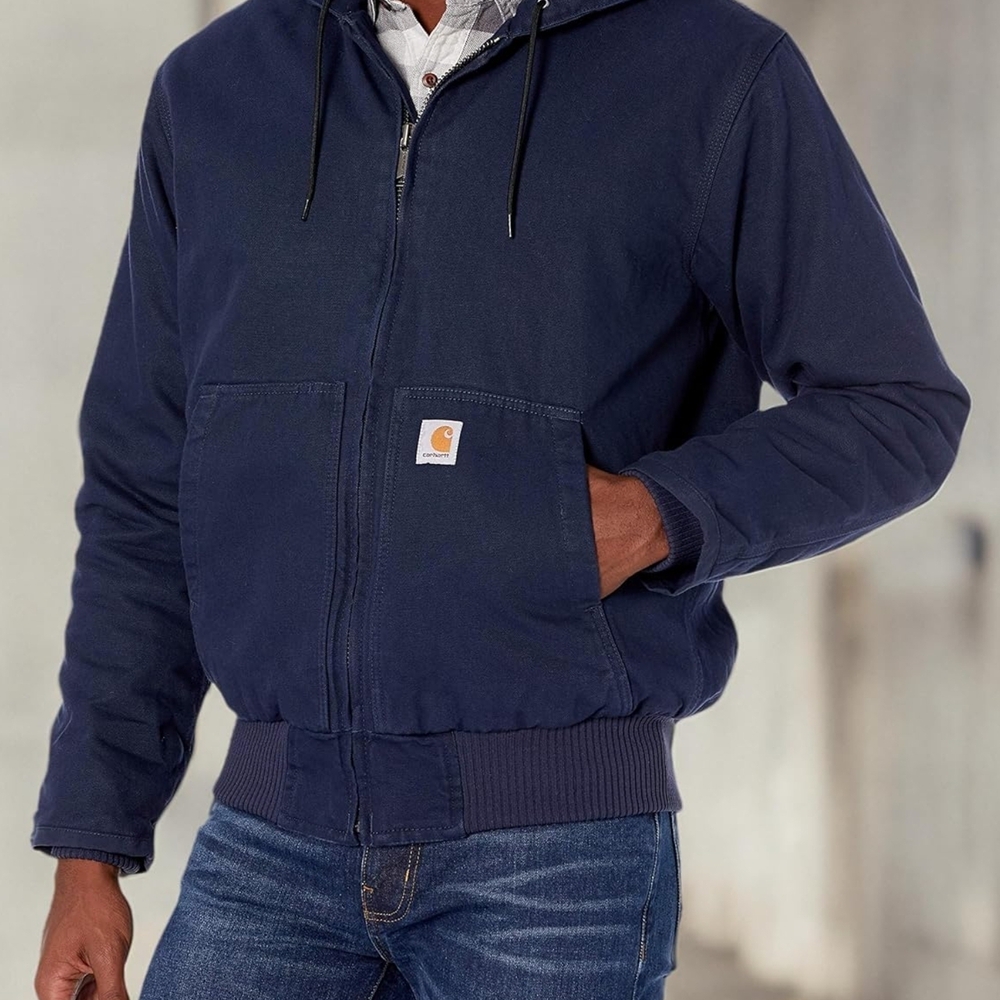 Carhartt Navy Blue Hooded Jacket